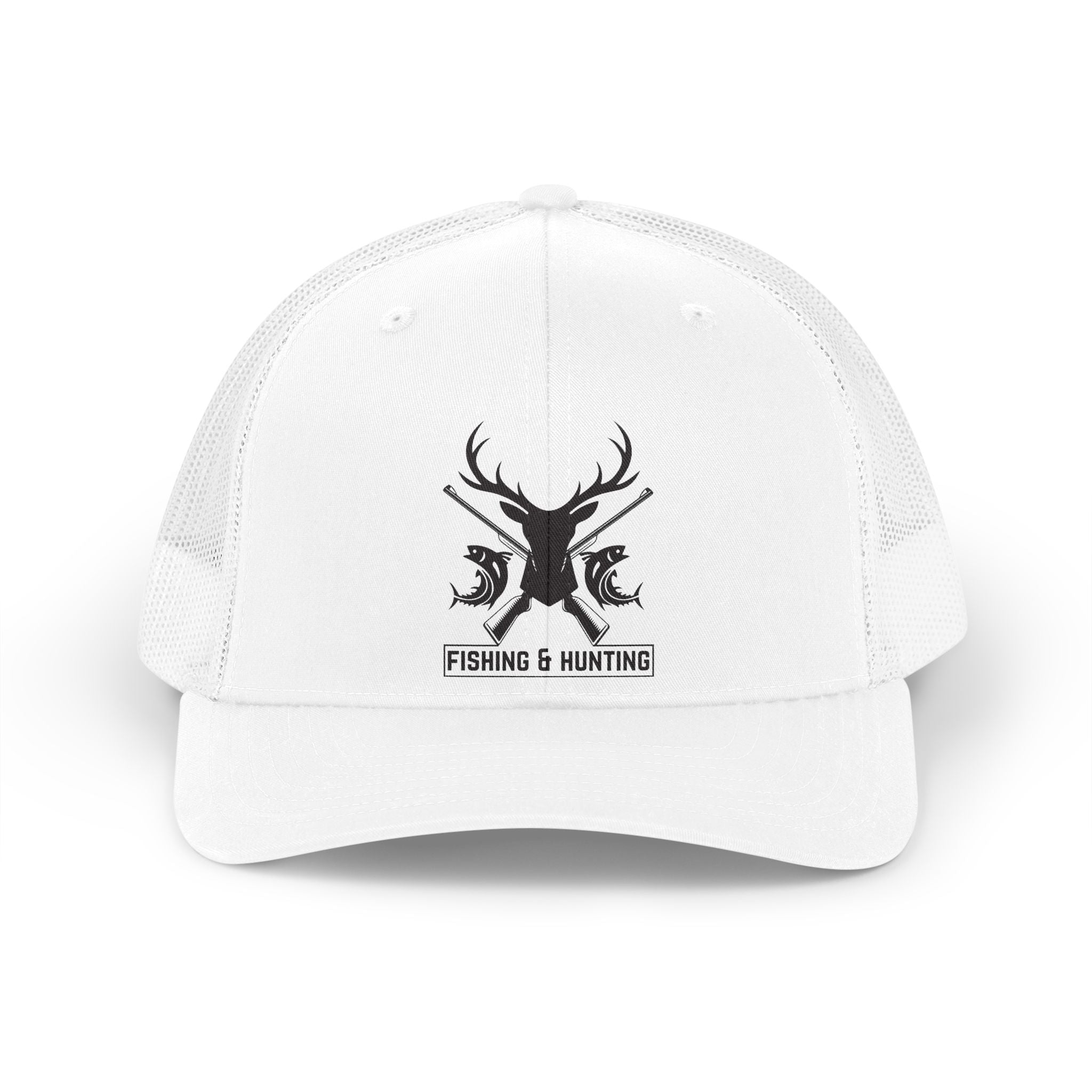 Retro Deer Skull Trucker Hat — Fishing & Hunting Outdoor Mesh Cap