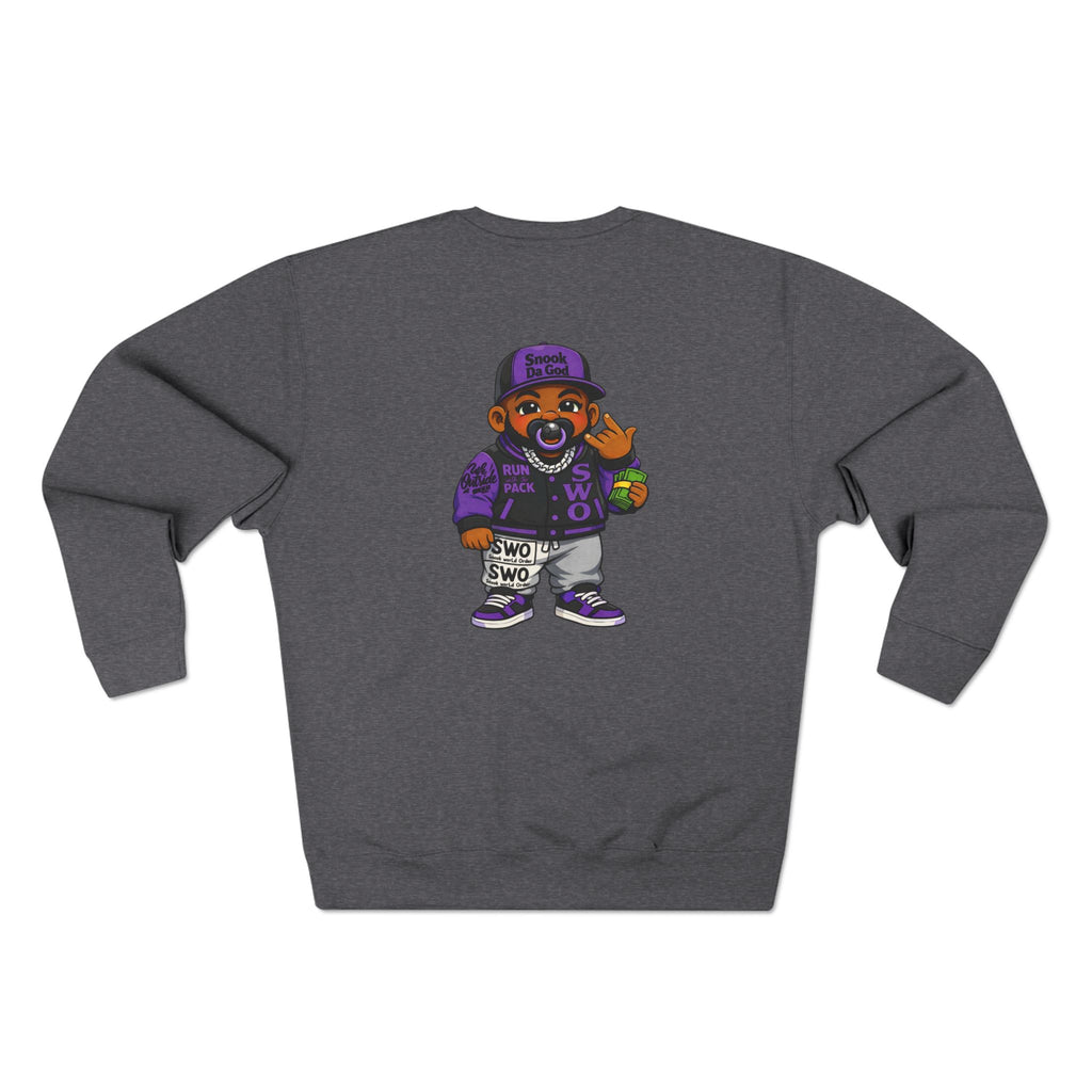 Hustle Baby Crewneck Sweatshirt – SWO Hustle Baby Front Logo & Back Graphic