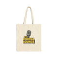 Lyrical Lounge Cotton Canvas Tote Bag — Stylish Music-Themed Market Tote