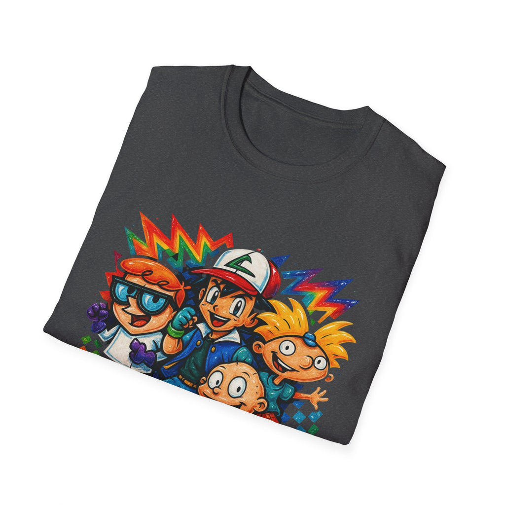 90s Crew T-Shirt — Retro Cartoon Nostalgia Tee