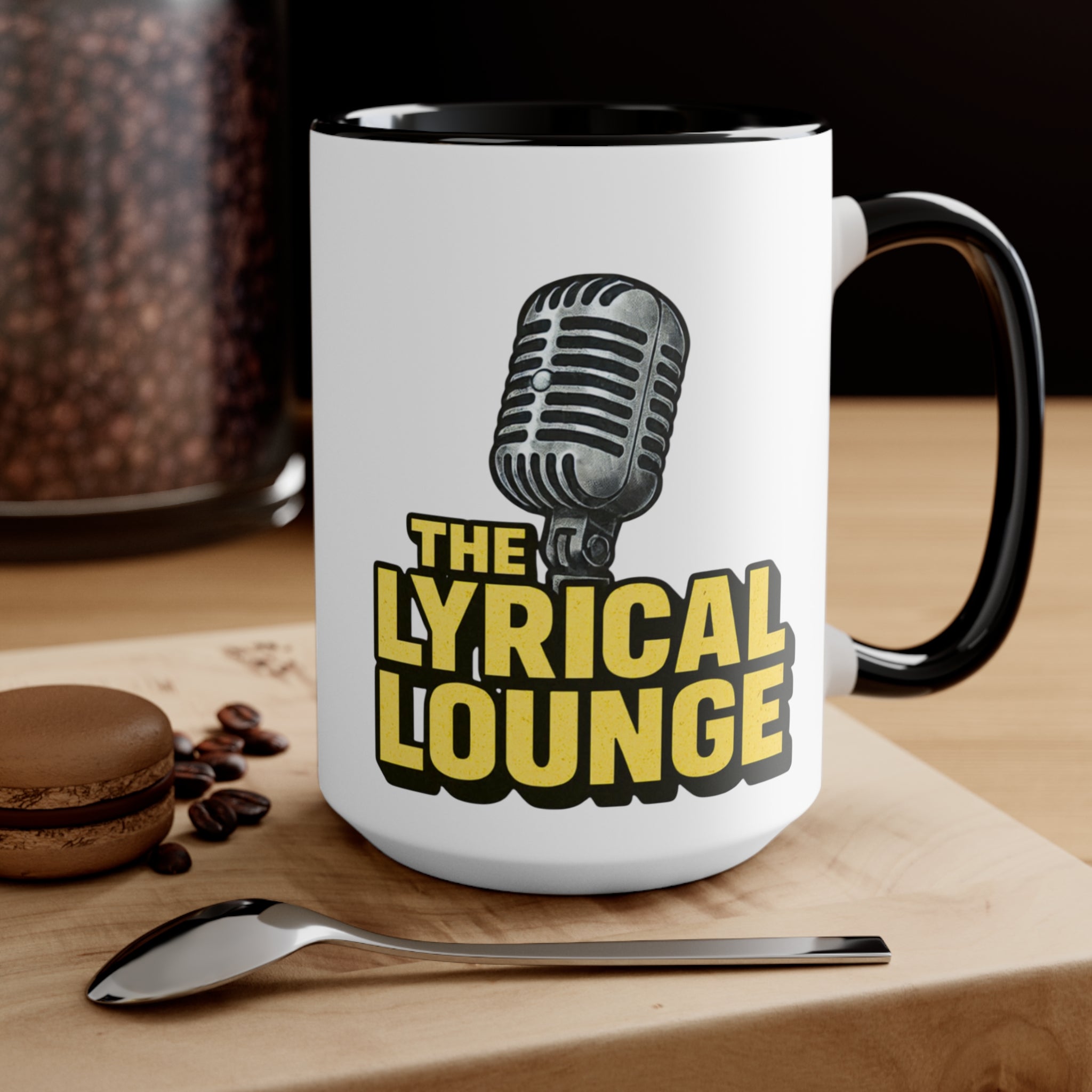Lyrical Lounge Accent Mug — Cozy Music-Inspired Coffee Cup