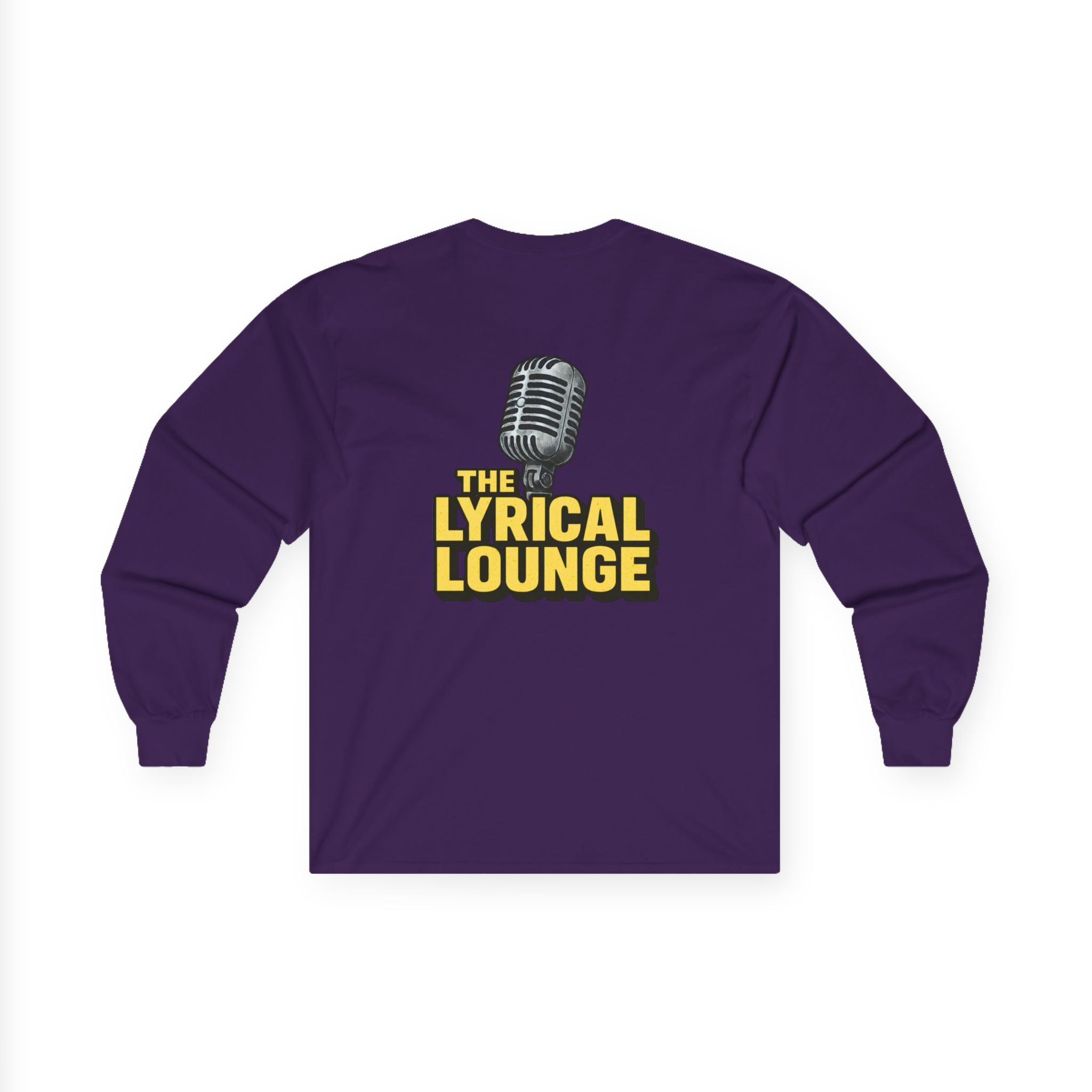 Long Sleeve Tee — 'The Lyrical Lounge' Microphone Logo