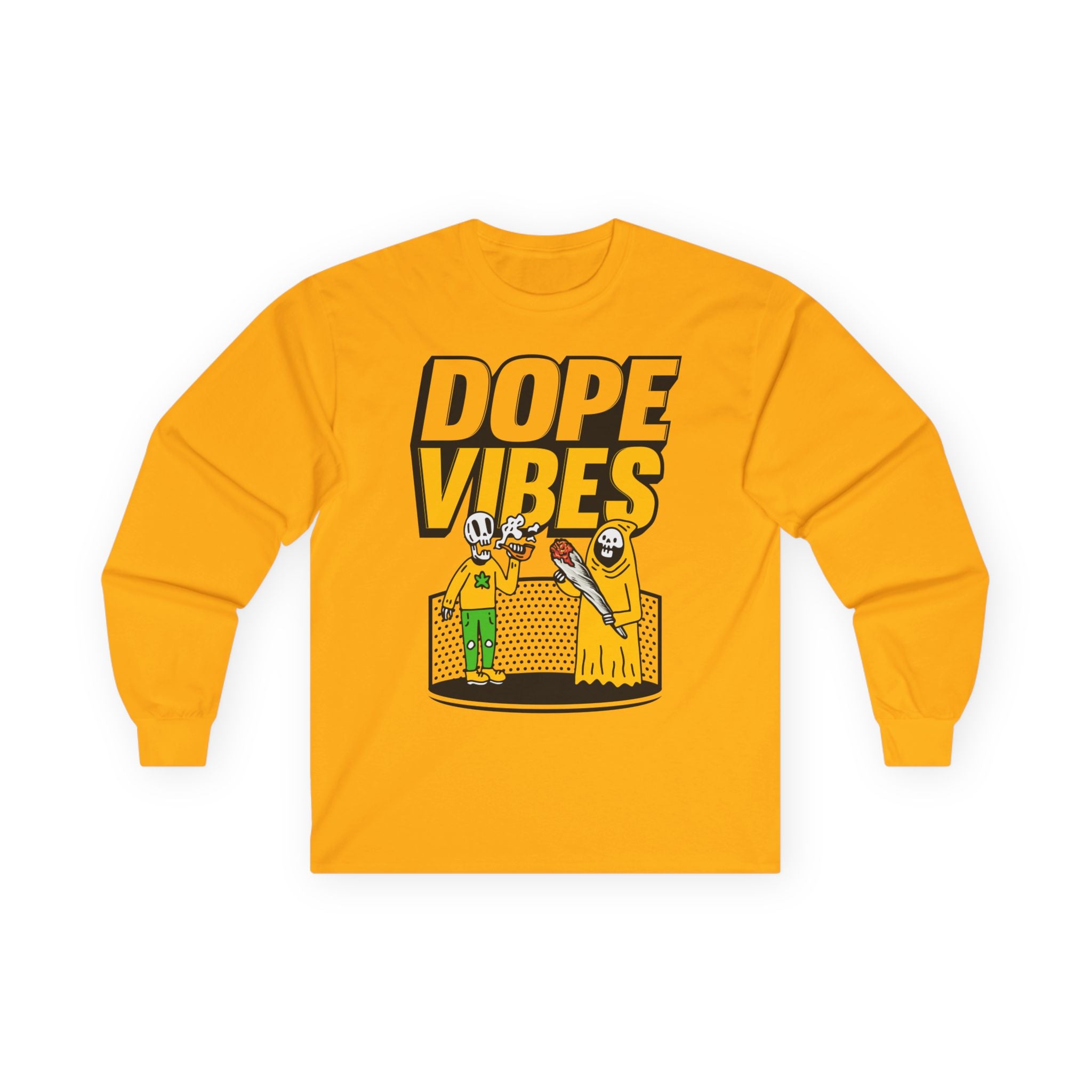 Dope Vibes Long Sleeve Tee — Retro Graphic ‘dope vibes’