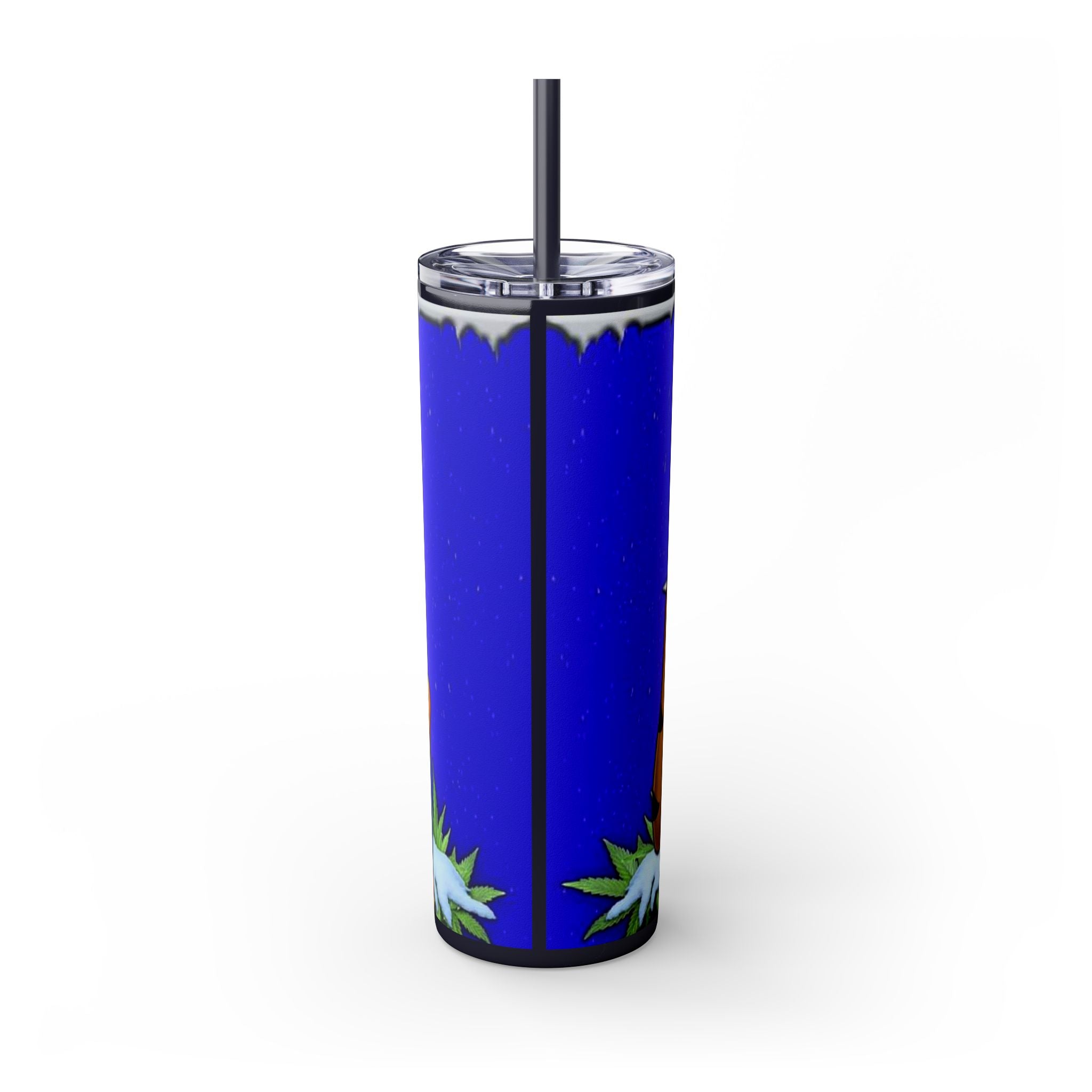 Frosted Buds 20oz Skinny Tumbler with Straw