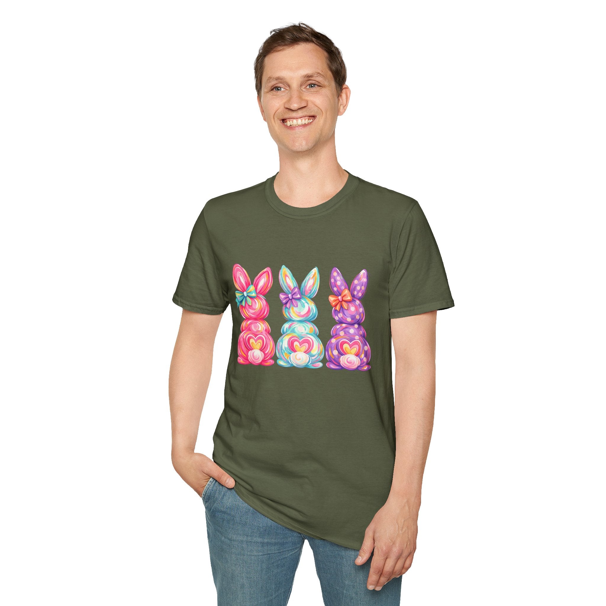 Easter Rainbow Bunny Trio T-Shirt
