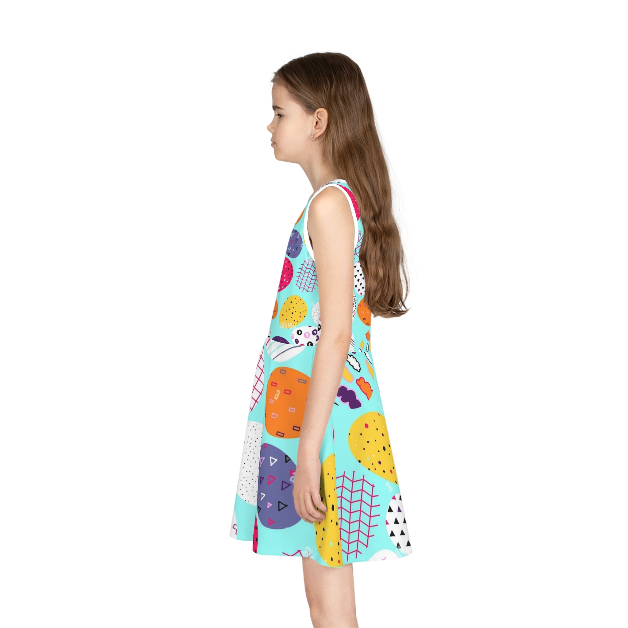 Girls' Sleeveless Sundress (AOP)