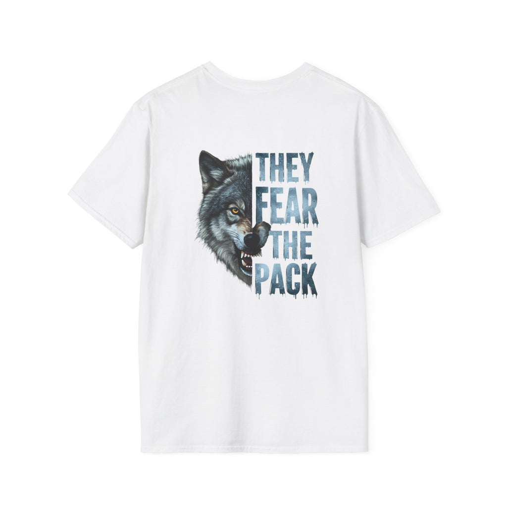 They Fear The Pack Wolf T-Shirt — Graphic Tribal Wolf Tee