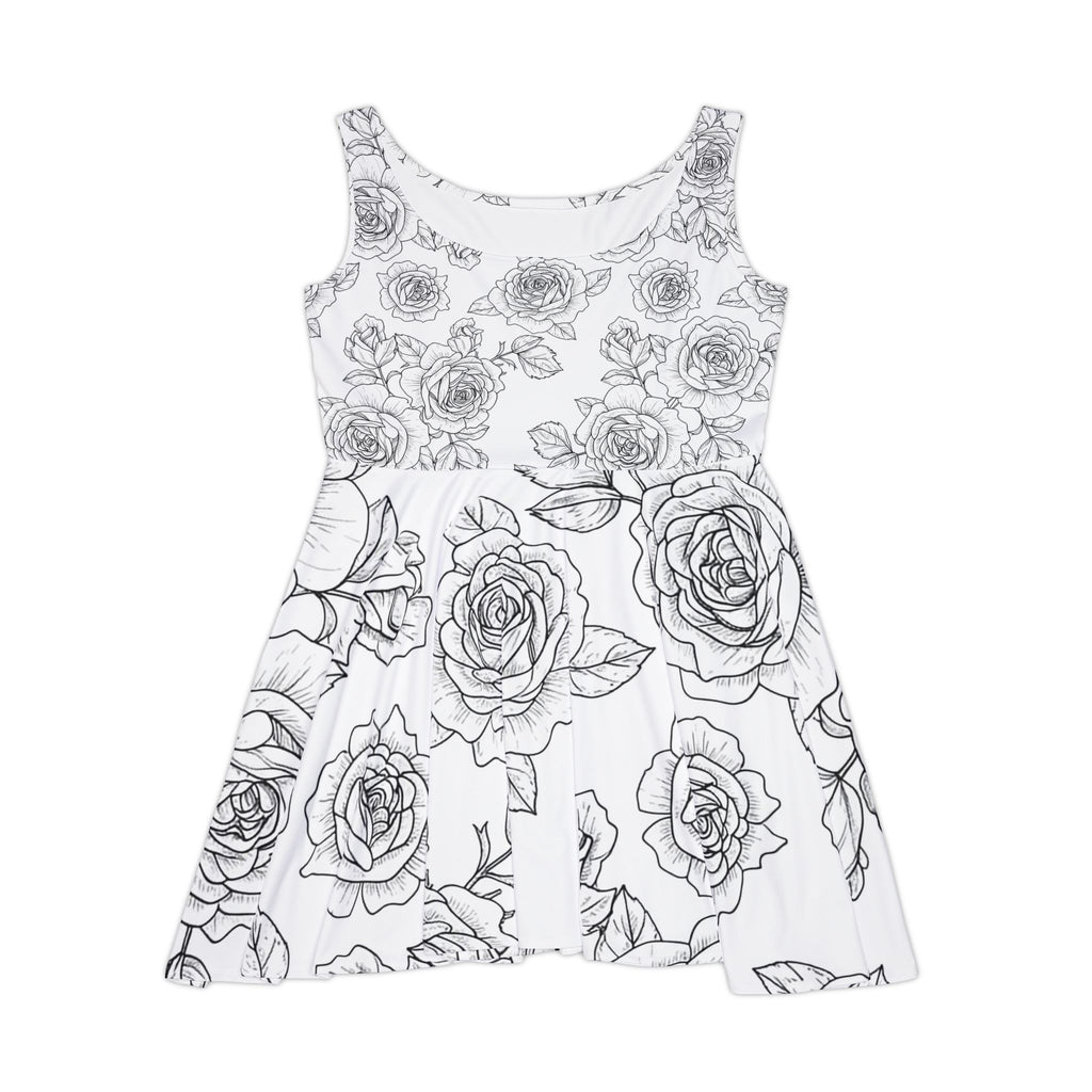 Black & White Hand-Drawn Rose Print