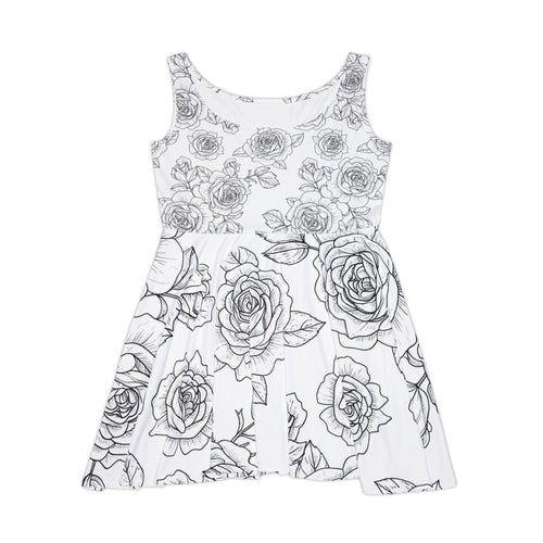Black & White Hand-Drawn Rose Print