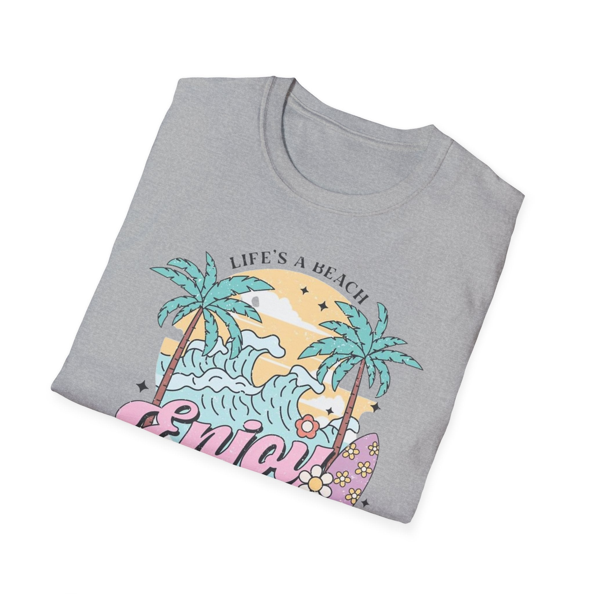 Enjoy the Waves T-Shirt — Summer Vibes Beach Graphic Tee