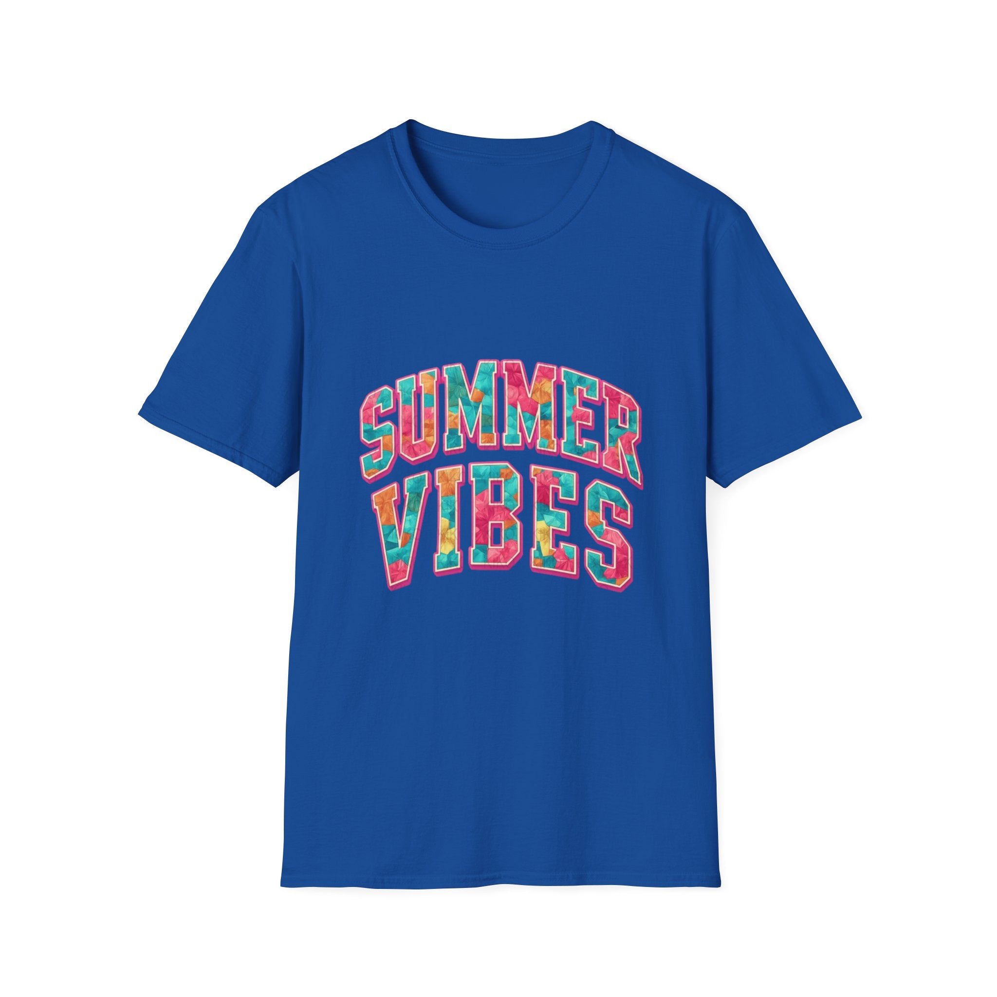 Summer Vibes T-Shirt — Colorful Tropical Beach Graphic Tee