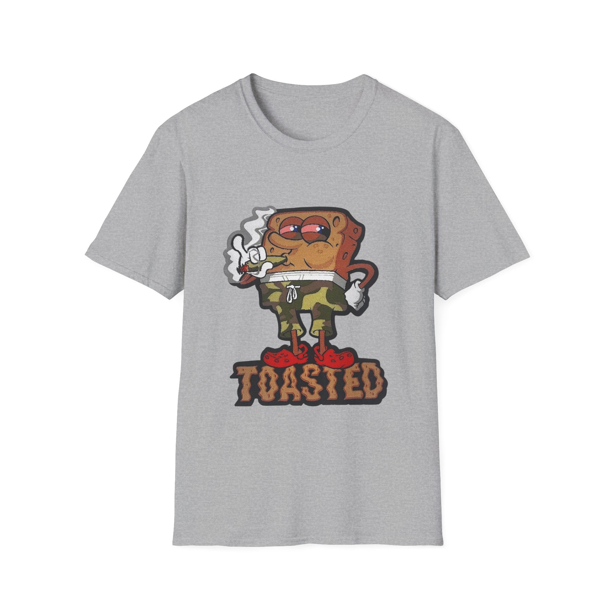 Toasted Cartoon Toast T-Shirt — Funny Retro Breakfast Graphic Tee