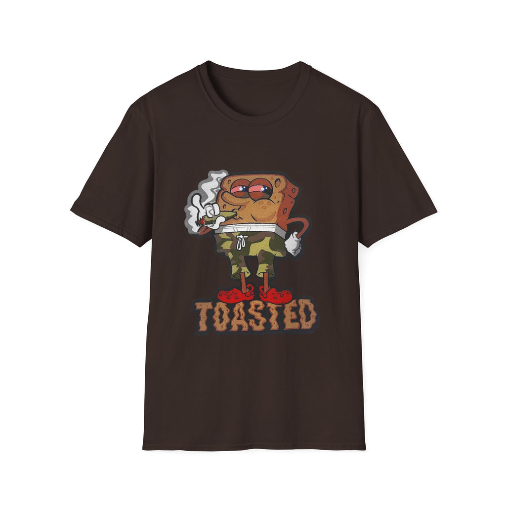Toasted Cartoon Toast T-Shirt — Funny Retro Breakfast Graphic Tee