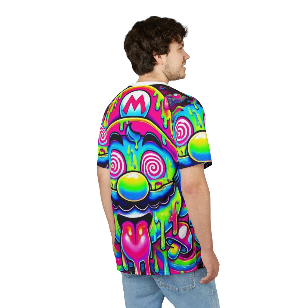 Psychedelic Drip Mario All-Over Print Tee