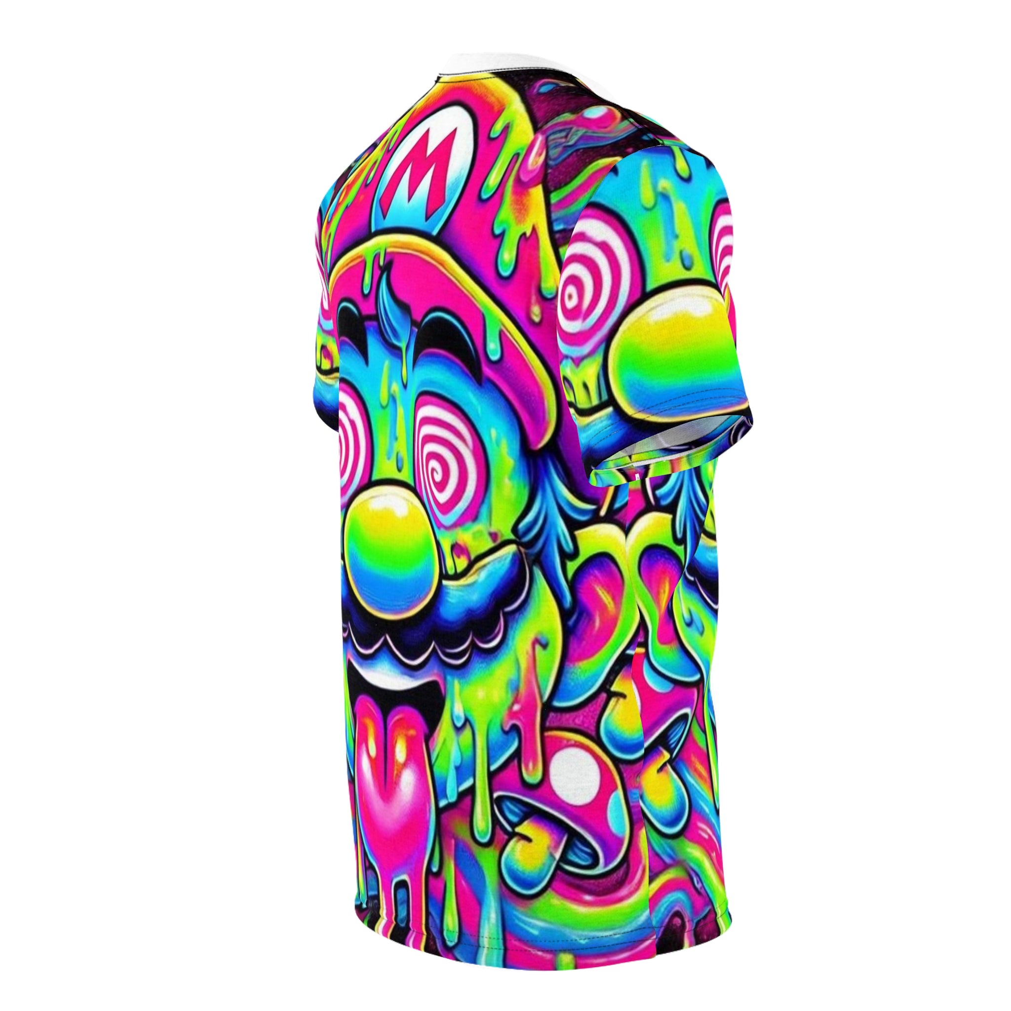 Psychedelic Drip Mario All-Over Print Tee