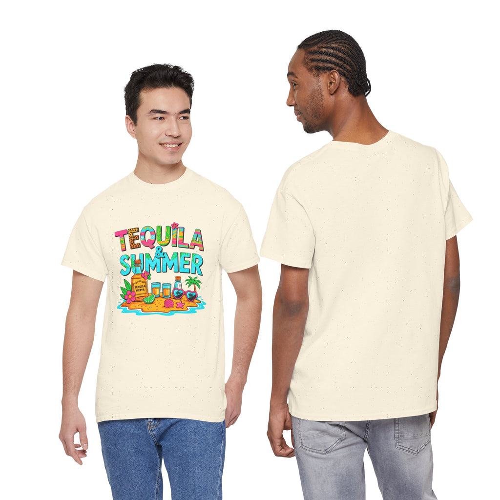 Tequila Summer Tee – Tropical Beach Cocktail Graphic T-Shirt