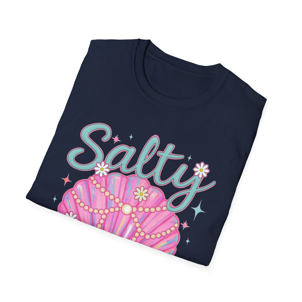Salty Soul T-Shirt — Pink Seashell Beach Tee