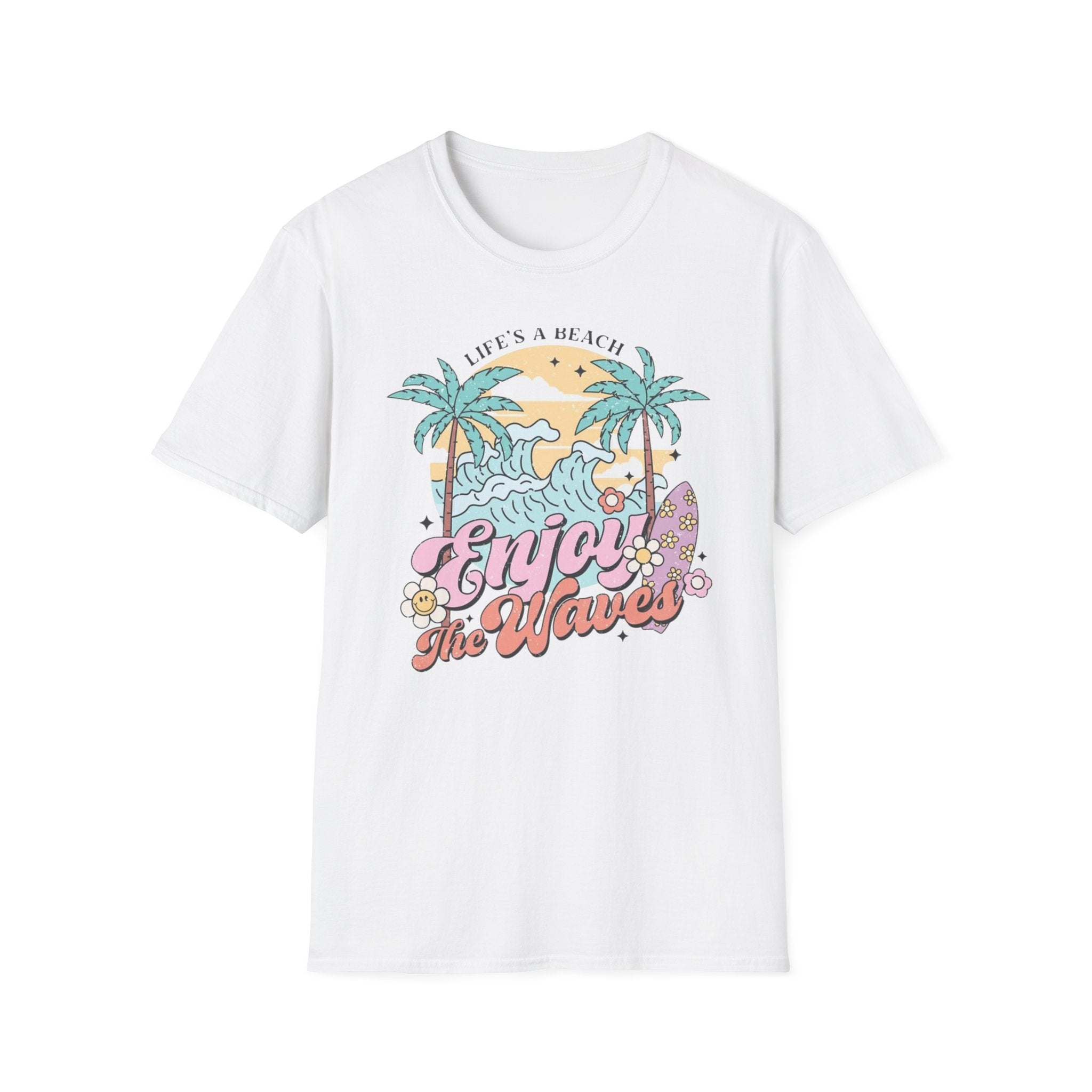 Enjoy the Waves T-Shirt — Summer Vibes Beach Graphic Tee