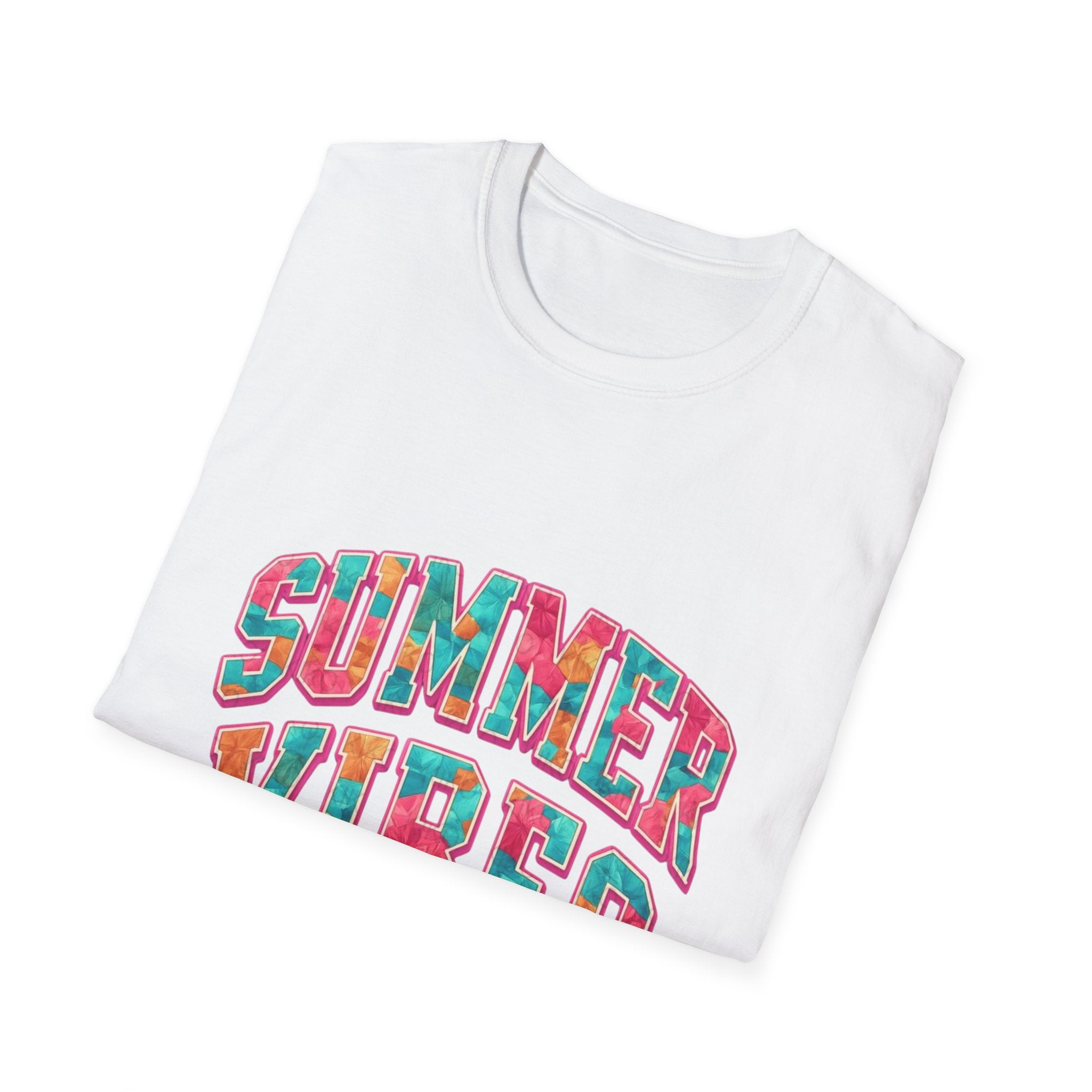 Summer Vibes T-Shirt — Colorful Tropical Beach Graphic Tee