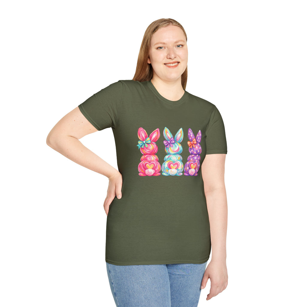 Easter Rainbow Bunny Trio T-Shirt