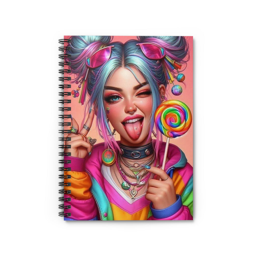 Wolf Pack “Candy Goth” Spiral Notebook – Colorful Anime Journal