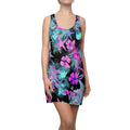 Tropical Starfish Racerback Dress — Neon Hibiscus Beach Print