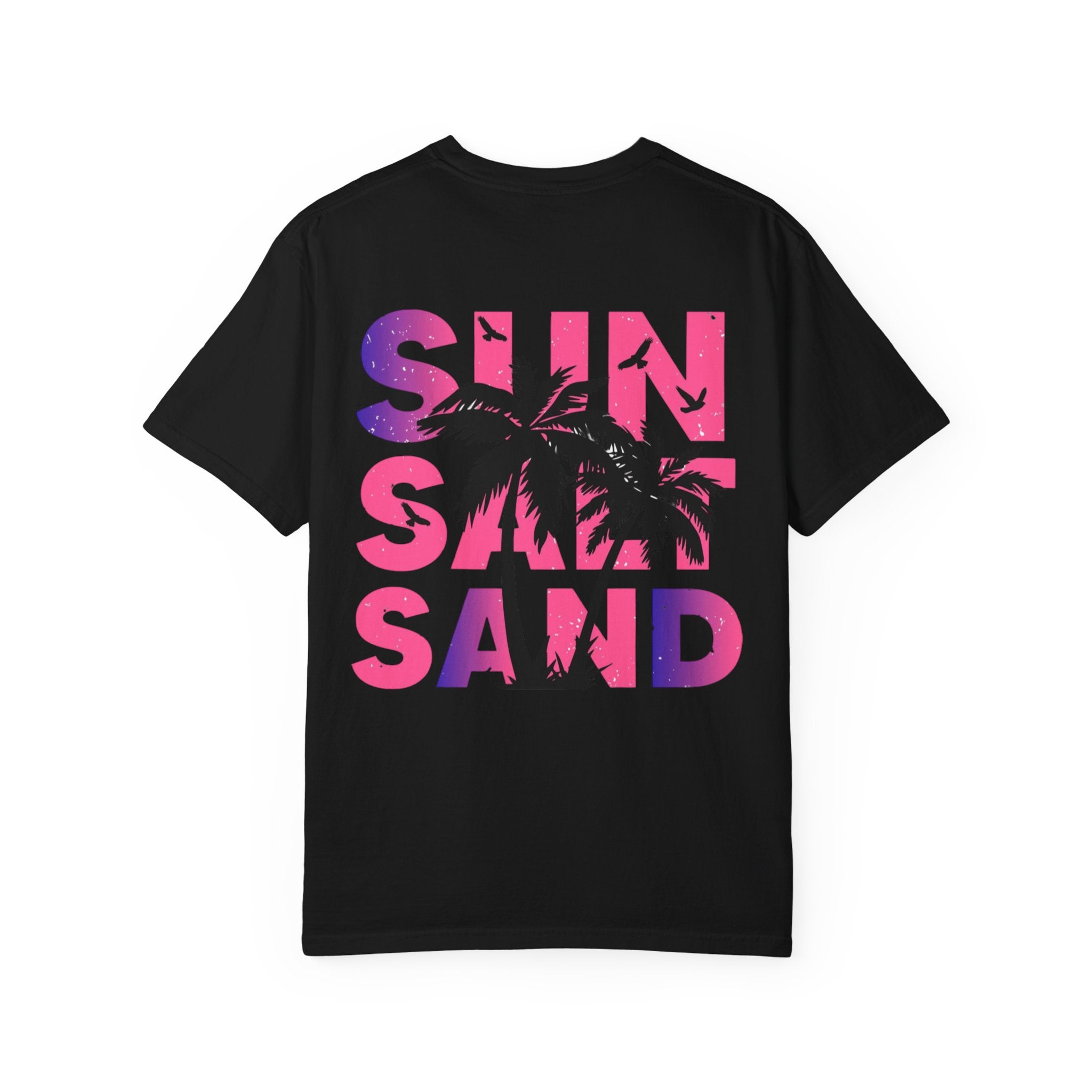 T-Shirt — "Sun Sand" Tropical Palm Floral Graphic Tee