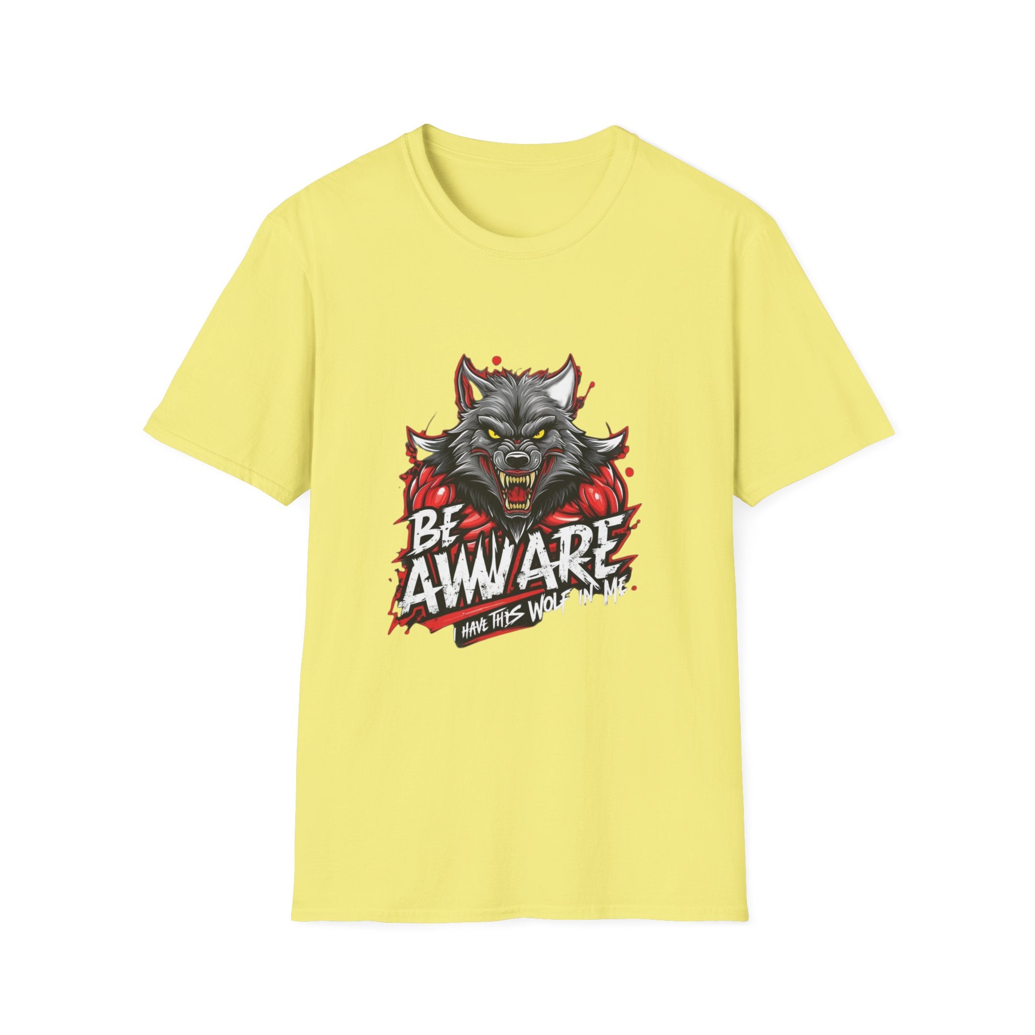 Be Aware Werewolf Graphic T-Shirt — Horror Wolf Design