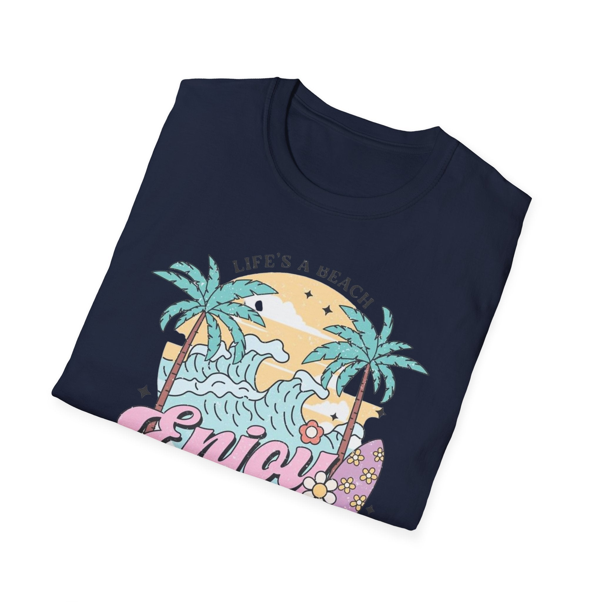 Enjoy the Waves T-Shirt — Summer Vibes Beach Graphic Tee