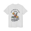 Cocktails & Drinks Beach T-Shirt — “Happy Hour on the Beach” Tropical Cocktail Tee