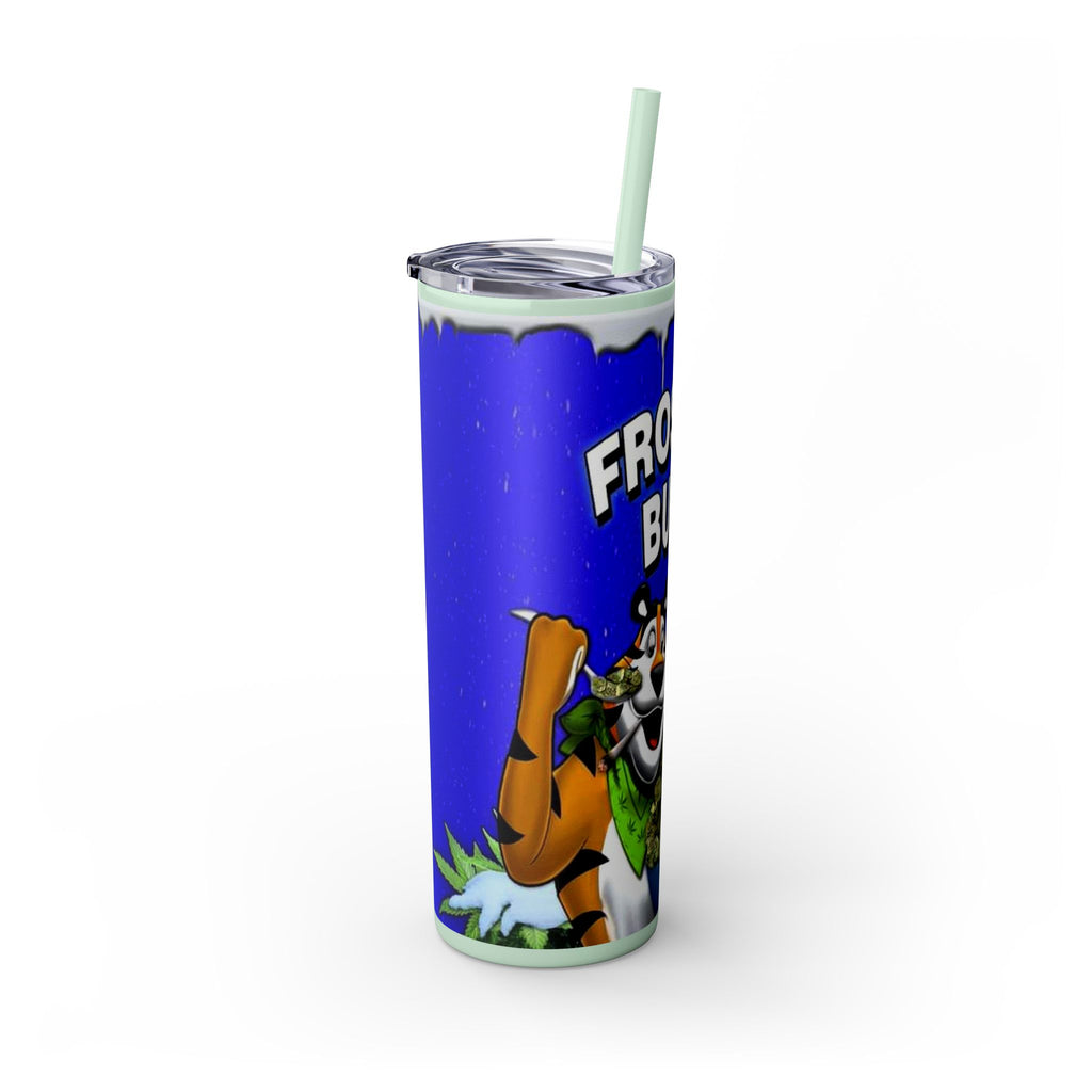 Frosted Buds 20oz Skinny Tumbler with Straw