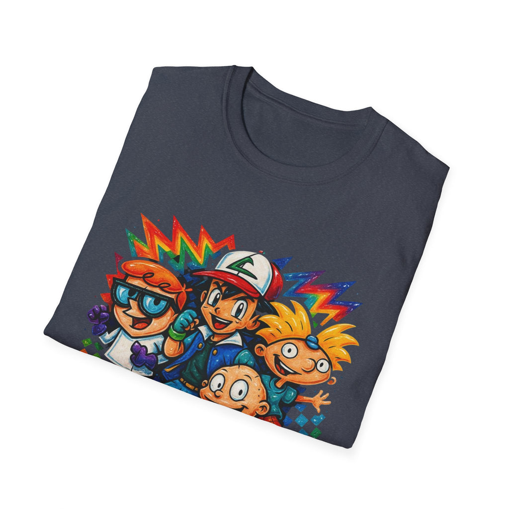 90s Crew T-Shirt — Retro Cartoon Nostalgia Tee