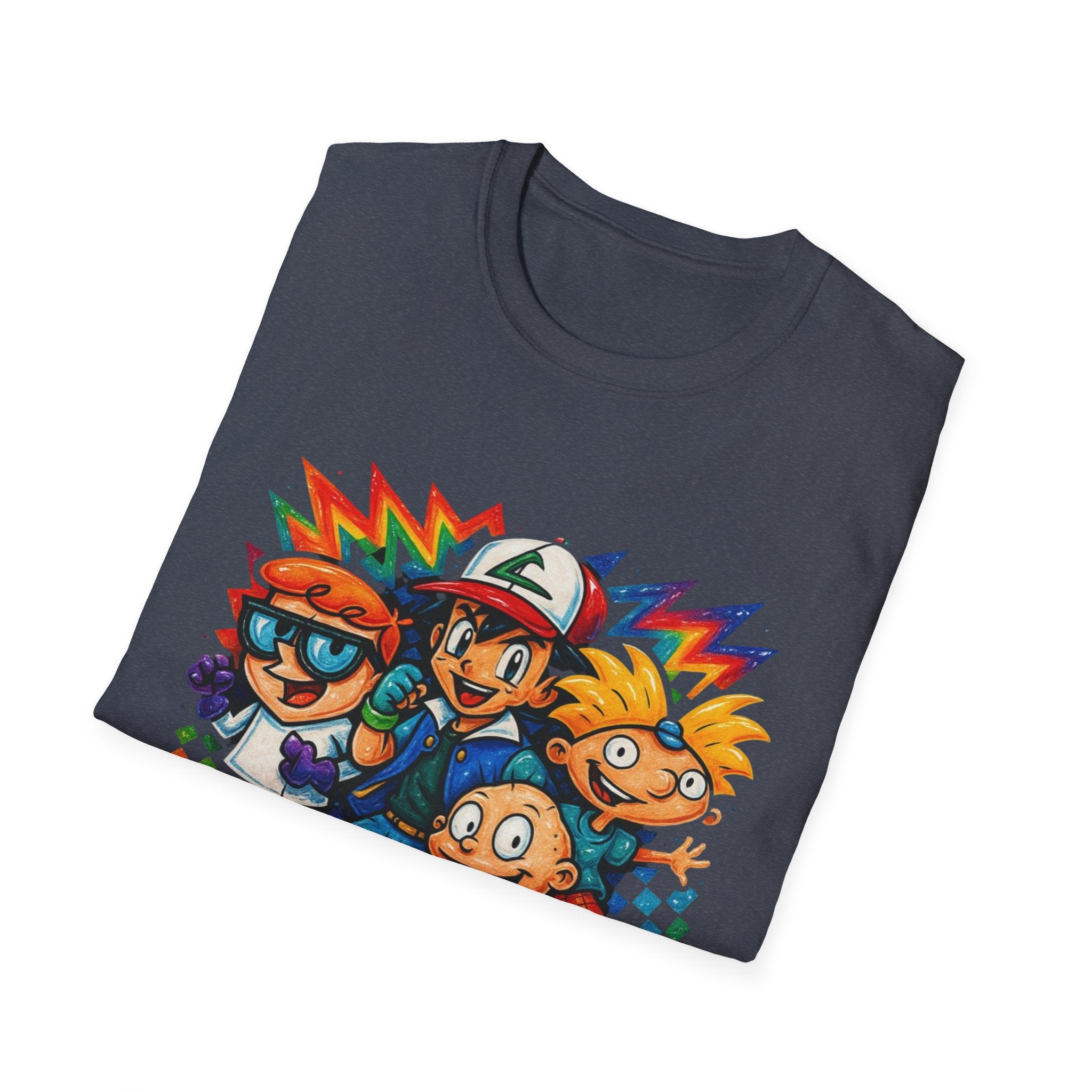 90s Crew T-Shirt — Retro Cartoon Nostalgia Tee
