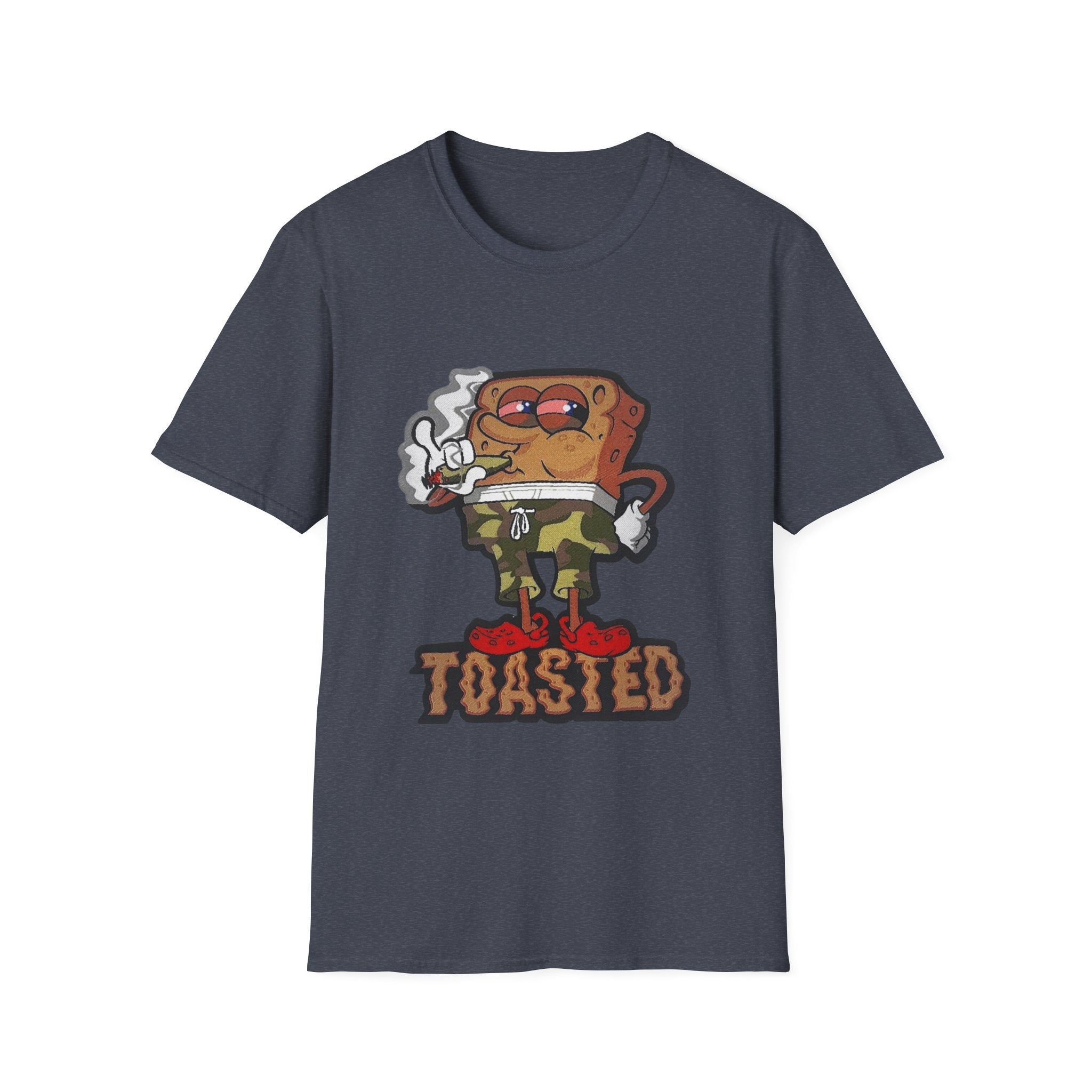 Toasted Cartoon Toast T-Shirt — Funny Retro Breakfast Graphic Tee