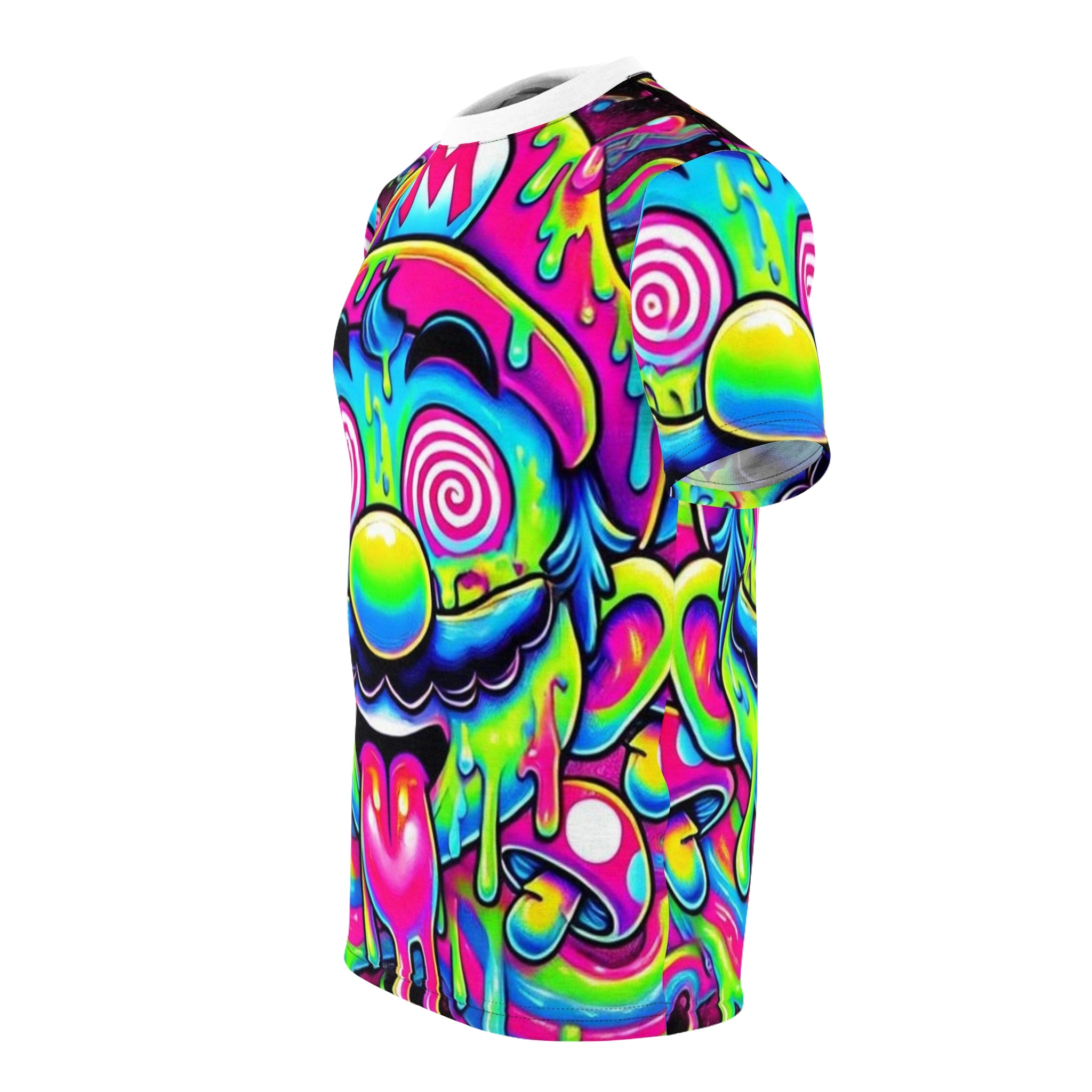 Psychedelic Drip Mario All-Over Print Tee