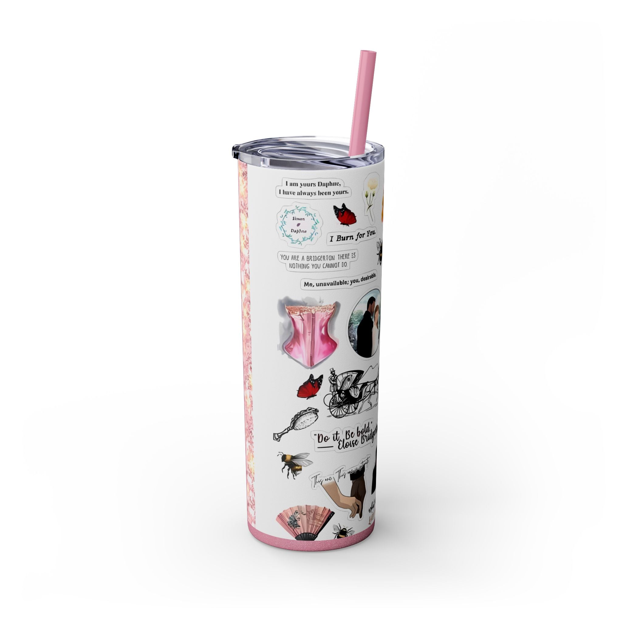 Bridgerton 20oz Skinny Tumbler with Straw