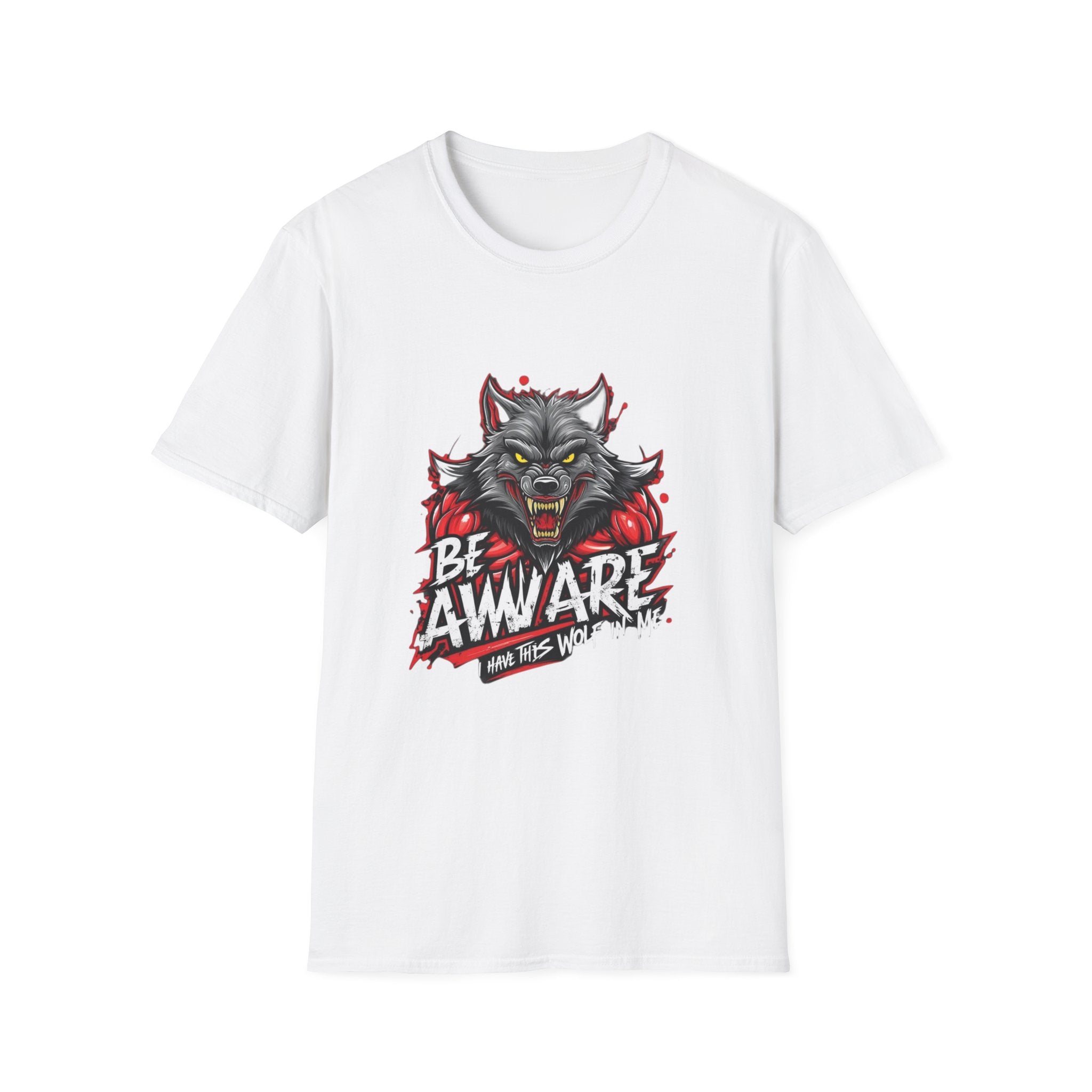 Be Aware Werewolf Graphic T-Shirt — Horror Wolf Design