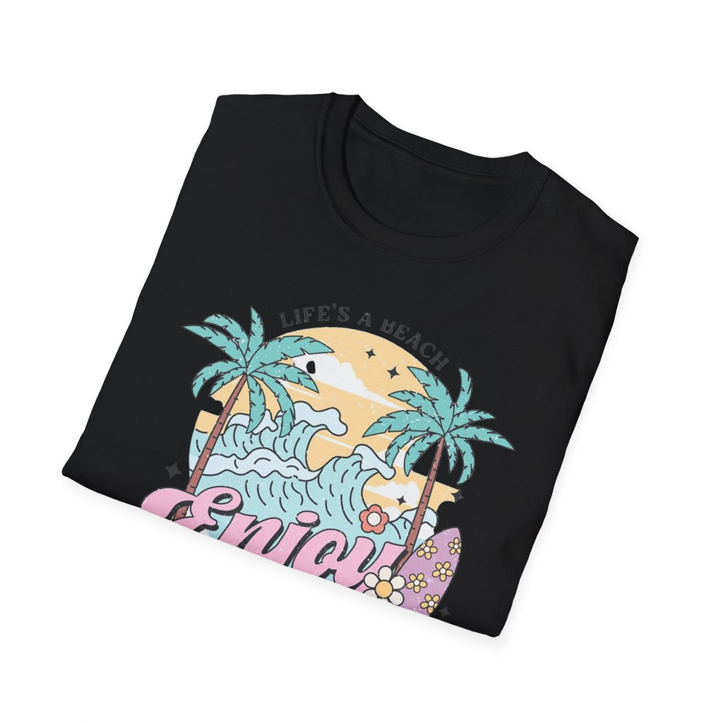 Enjoy the Waves T-Shirt — Summer Vibes Beach Graphic Tee