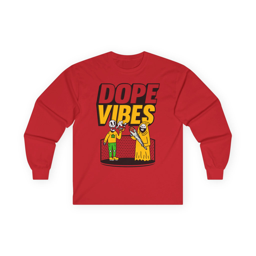 Dope Vibes Long Sleeve Tee — Retro Graphic ‘dope vibes’