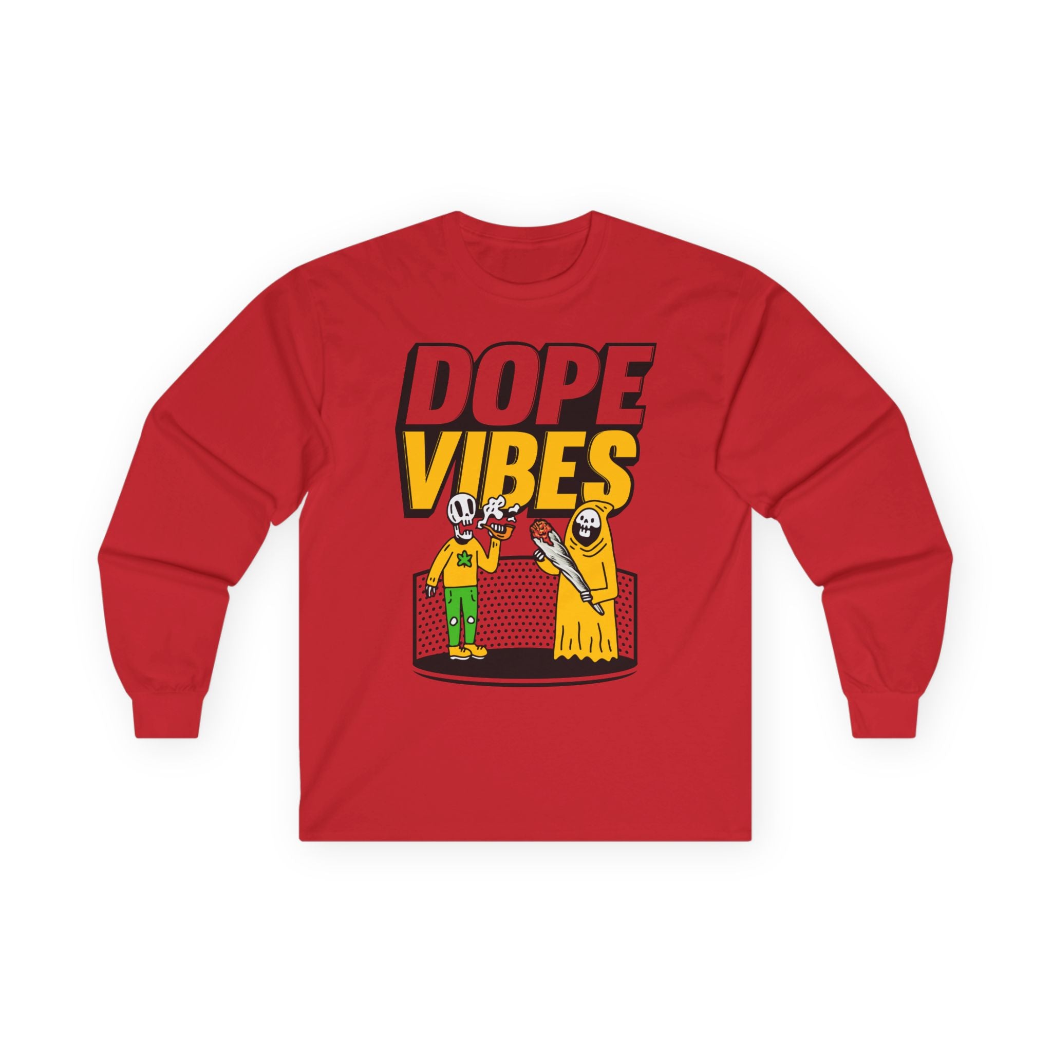 Dope Vibes Long Sleeve Tee — Retro Graphic ‘dope vibes’