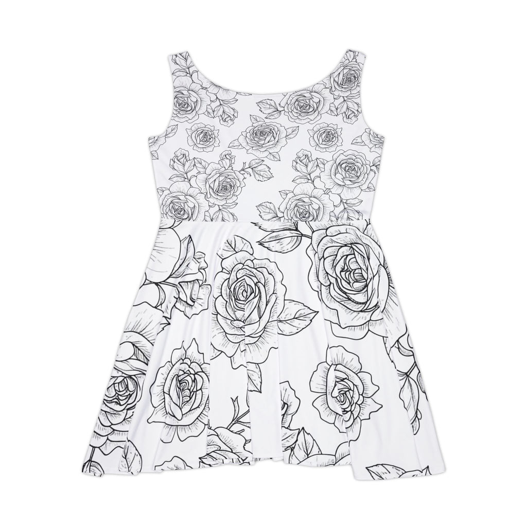 Black & White Hand-Drawn Rose Print