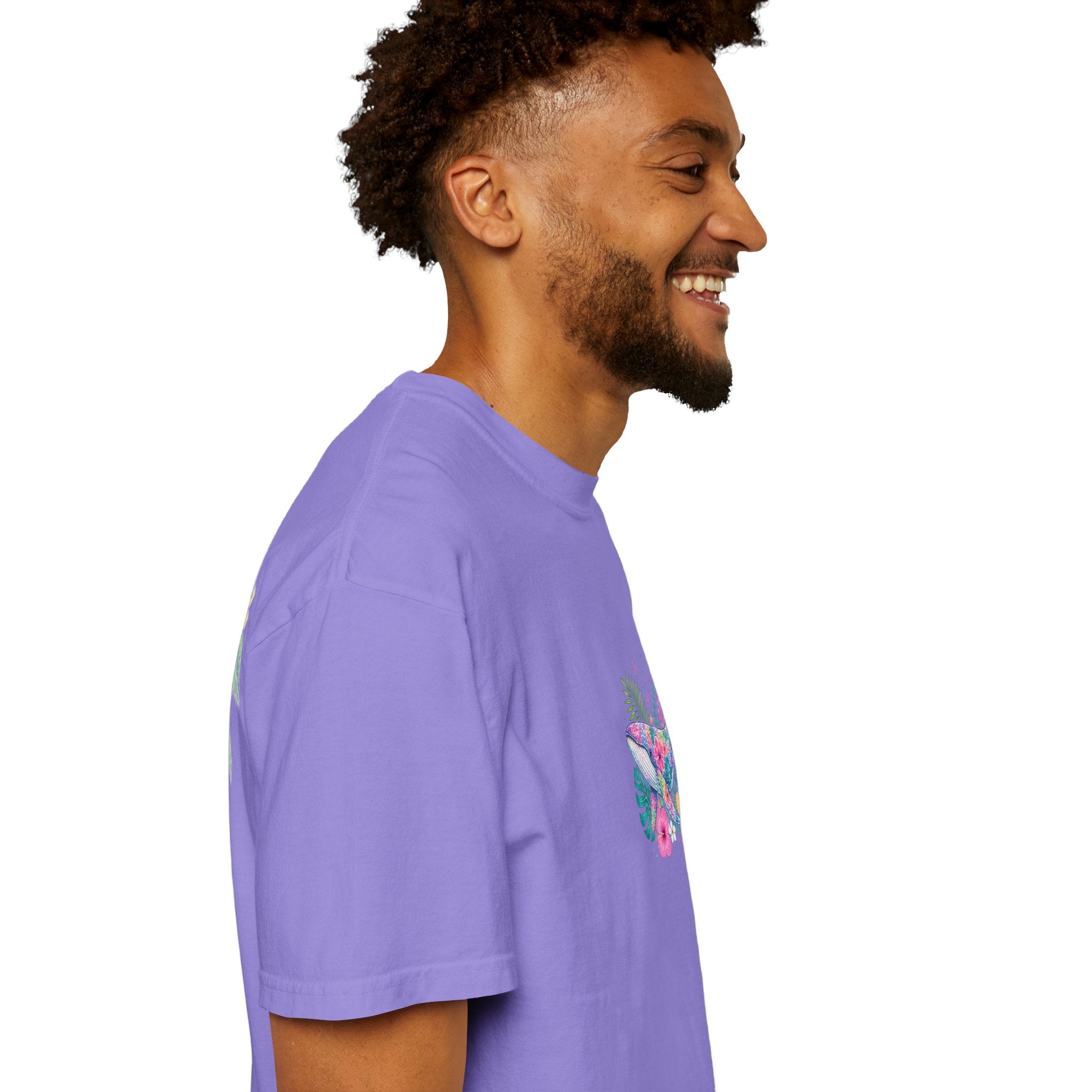 Miami Beach Club T‑Shirt — Retro Flamingo Tropical Floral Graphic Tee