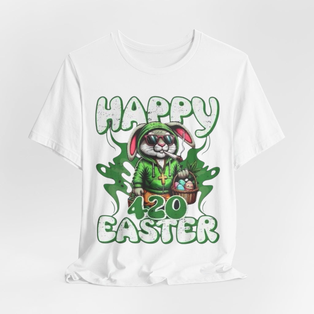 Happy 420 Easter Funny Bunny Tee | Chill Holiday Streetwear Shirt