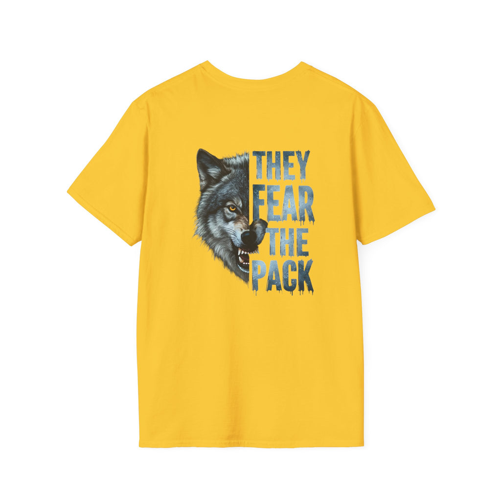 They Fear The Pack Wolf T-Shirt — Graphic Tribal Wolf Tee