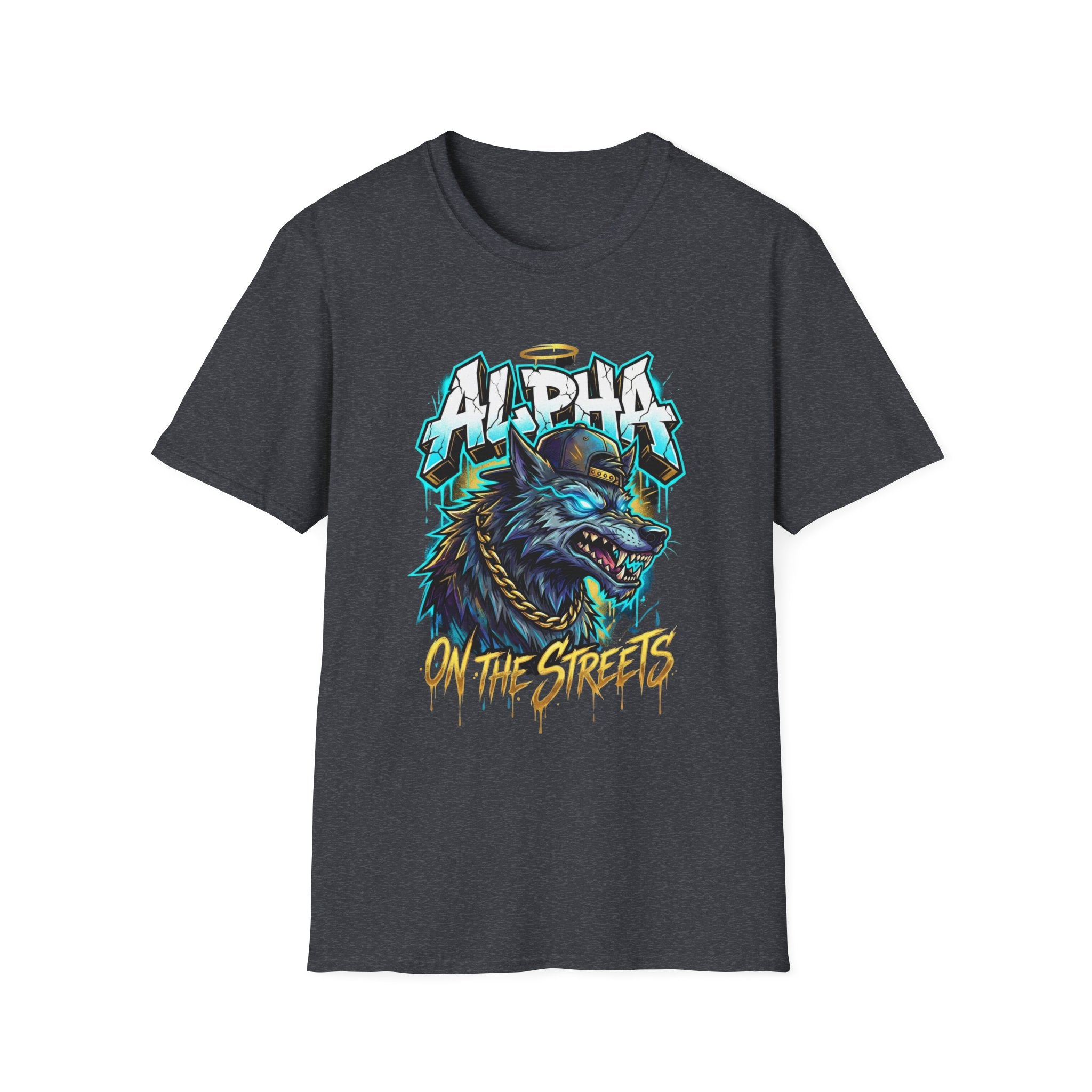 Alpha On The Streets Wolf Graphic T-Shirt — Urban Streetwear Tee
