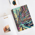 Broadway Retro Spiral Notebook — Vintage Cityscape Ruled Journal