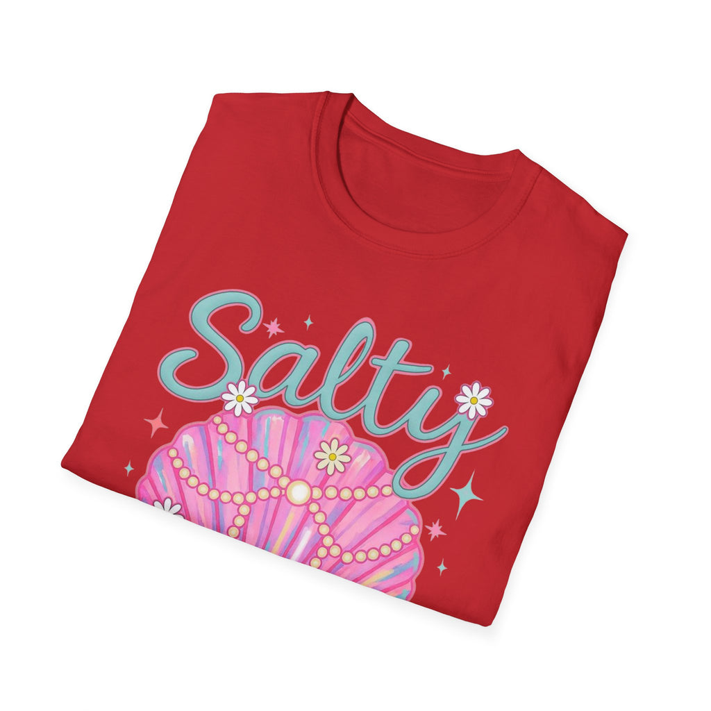Salty Soul T-Shirt — Pink Seashell Beach Tee