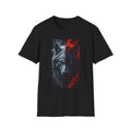 Wolf Split Face T-Shirt — Fire & Ice Graphic Tee
