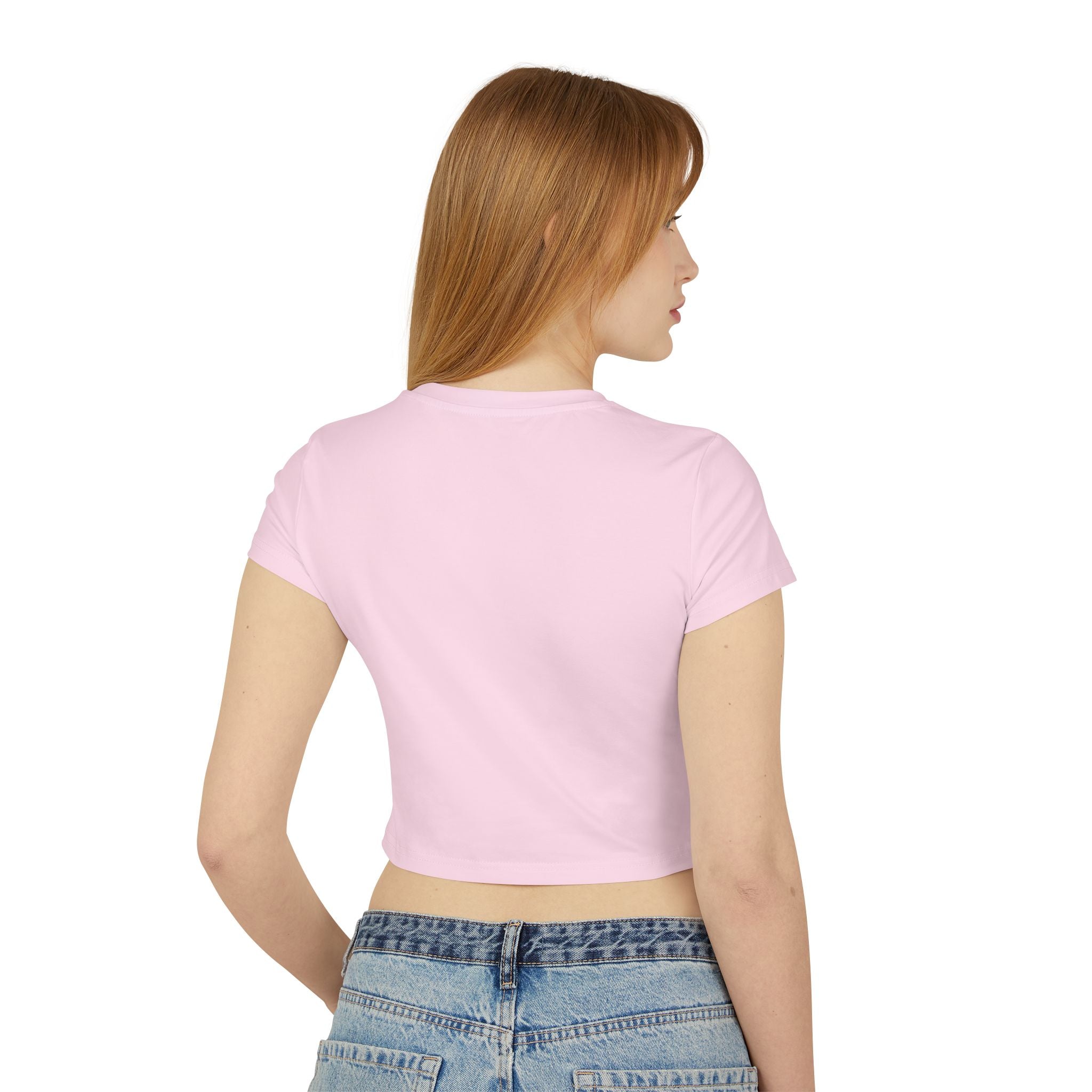 Colorful Wolf Women's Baby Tee — Vibrant Neon Wolf Graphic Crop Shirt