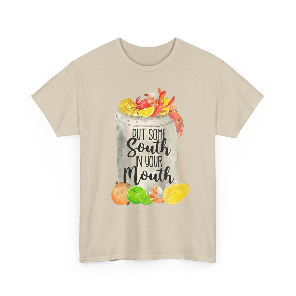 T‑Shirt — "Put Some South In Your Mouth" Seafood Boil Graphic Tee